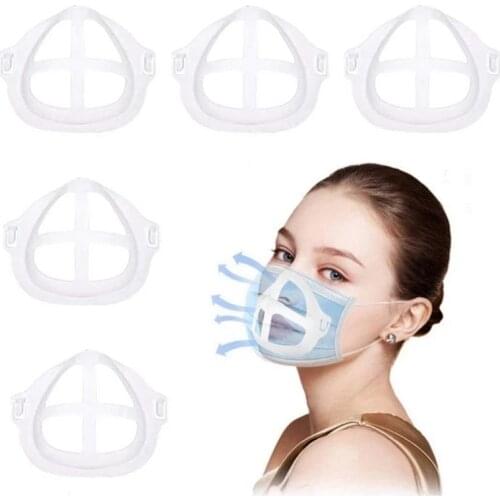 3D Mouth Mask Support Breathing Assist Help Mask Inner Cushion Bracket Food Grade Silicone Mask Holder Breathable Valve