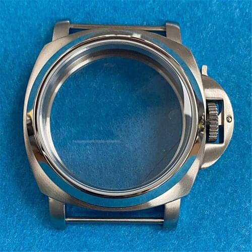 44mm Stainless Steel Case PAM 44MM Replacement Watch Case for ETA 6497/6498 for ST3600/ST3620 series Watch Movement