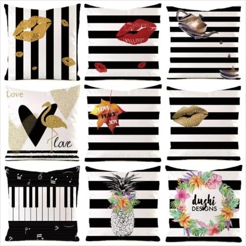 45cm*45cm Fashion Grid Inimitated Silk Fabric Throw Pillow Covers Couch Cushion Cover Home Decorative Pillows Pillow Case