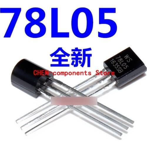 50pcs 78L05 TO-92 straight Insert triode regulator tube 5V brand new authentic