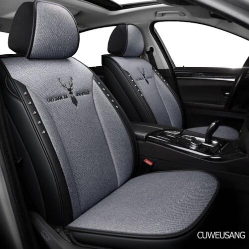 CUWEUSANG flax car seat covers For Volkswagen vw passat b5 b6 b7 polo 4 5 6 7 golf tiguan jetta touareg seat cover cars seats