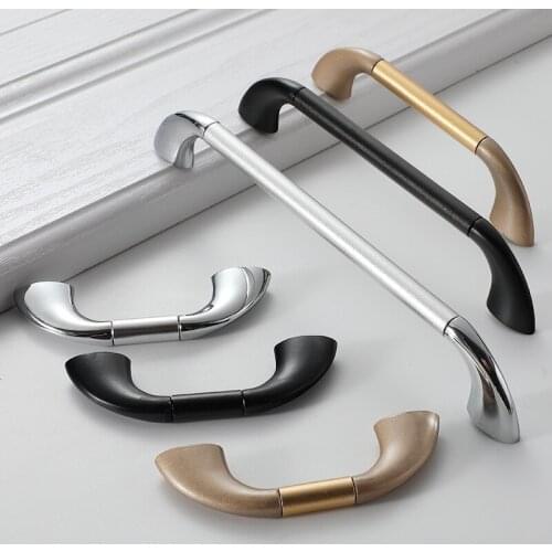 Black Gold Silver Metal Knobs and Handles for Furniture Modern Drawer Wardrobe Kitchen Door in Cabinet Pulls Kids Mini Small