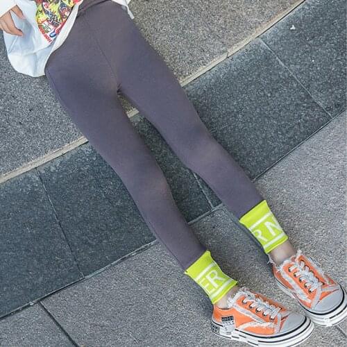 Children Leggings Made By Pure Cotton Warm And Comfortable Spring Autumn Winter Soft Girl Trousers Leggings For Girls Age 3-15 Y