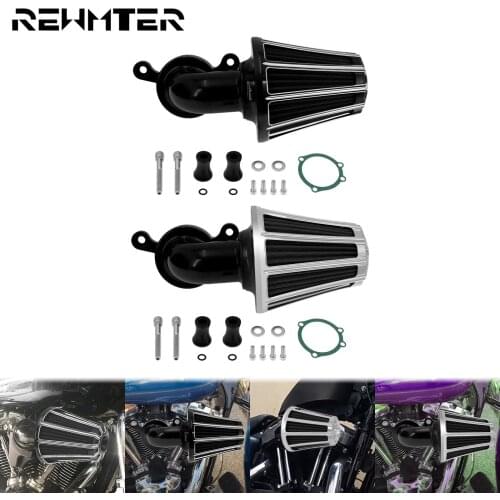 Motorcycle CNC Filter Air Cleaner Kit Aluminum For Harley Dyna Low Rider Touring Electra Glide Road Glide FLHT Softail Breakout