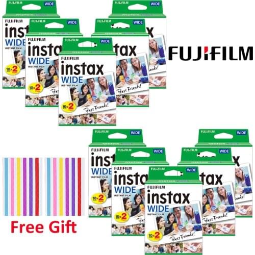 For Fujifilm Instax WIDE 210 200 300 100 500AF Instant Film Camera 10-200 Sheets Instax Mini WIDE Films Photo Paper