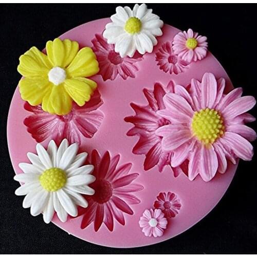 Hot Sale Craft Cupcake 3D Rose Flower Fondant Silicone Mold Mould Baking Cake Cookies Form Chocolate Soap Sugar For Kitchen