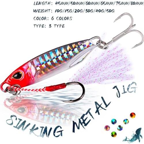 KoKossi 1PCS 10G-50G New Fishing Lures Metal Jig Bait VIB Minnow Spoon Spinner Artificial Hard Bait Bass pesca Fishing Tackle