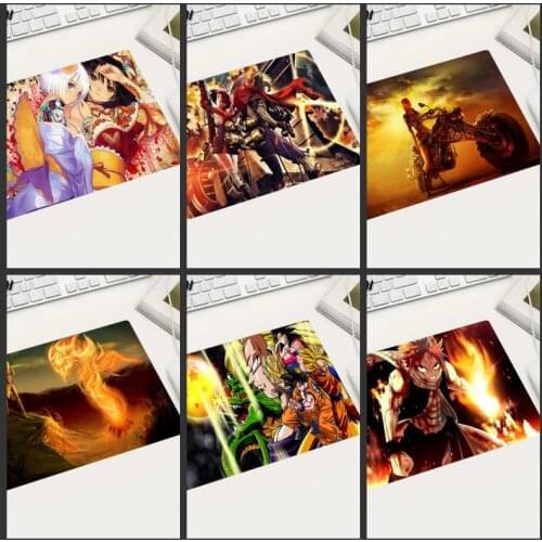XGZ Anime Mouse Pad Gamer 22X18CM Rubber Rectangular Washable Suitable for Home Pc Laptop Office Desktop Wholesale Gift Mat
