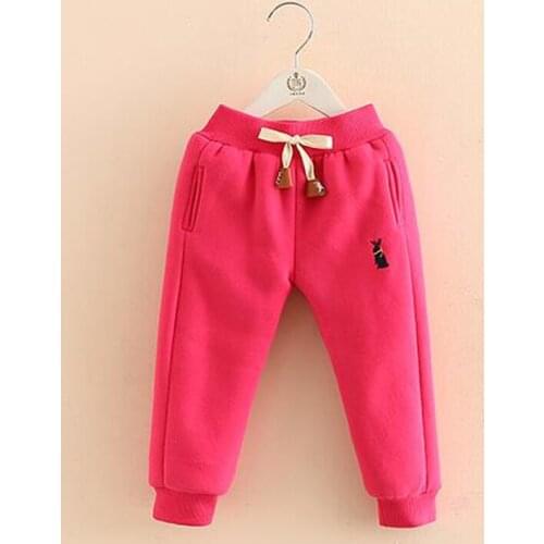 BibiCola Girls Leggings 2020 Autumn Winter Children Boys Pants For Kids Girls Thick Warm Cotton Leggings Girl Pants Trousers