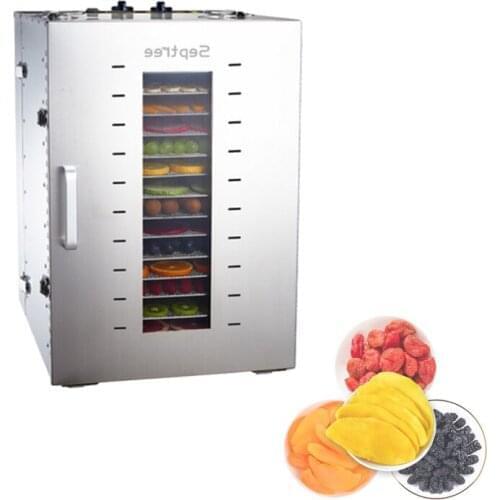 Stainless steel Food Dehydrator Fruits Vegetable Herb Drying Machine Snacks Meat Dried Commercial 16 Tiers Food Dryer 110V 220V