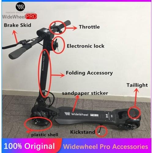 Original Mercane Widewheel Wide Wheel Pro KickScooter Headlight Kickstand Tire Charger Dashboard Controller Brake Line Pad Parts
