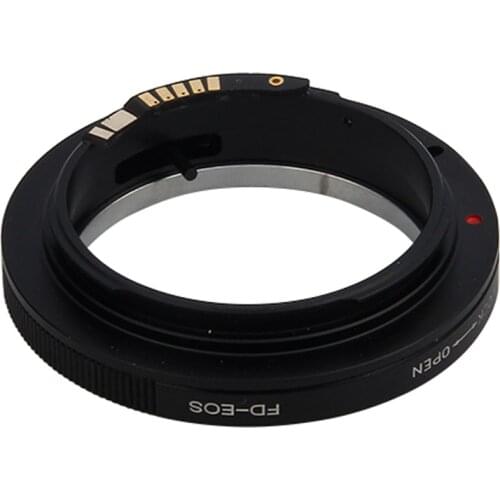 Pixco EMF Adjustable Aperture AF ConfirmSuit For Canon FD Lens to Canon EOS EF Adapter No Glass