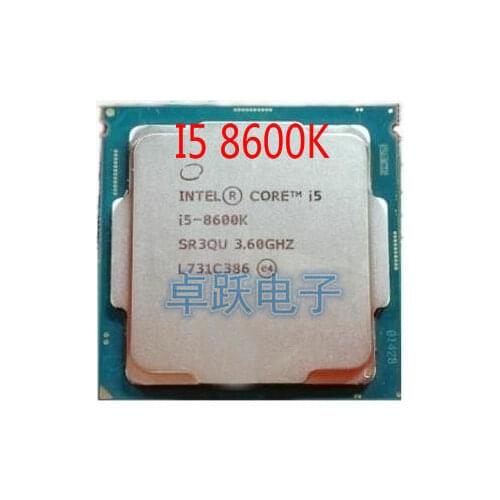 INTEL i5-8600k i5 8600k CPU Processor 3.6G CPU 95W LGA 1151 3.6 GHz scrattered pieces free shipping