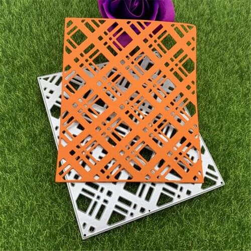 Rectangle Geometry Metal Cutting Dies Stencil Craft Antique Hollow Out Grid Embossing For DIY Scrapbooking Card Decoration