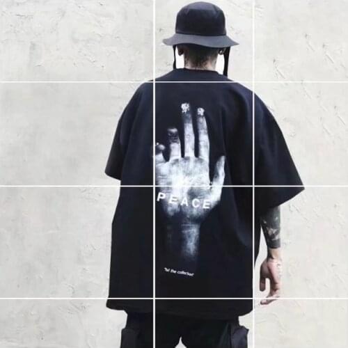 Five-Point Sleeve T-Shirt Short-Sleeved Mens Korean Version Of The Trend Of Students' Wild Loose Personality 5-Point Upper Clot