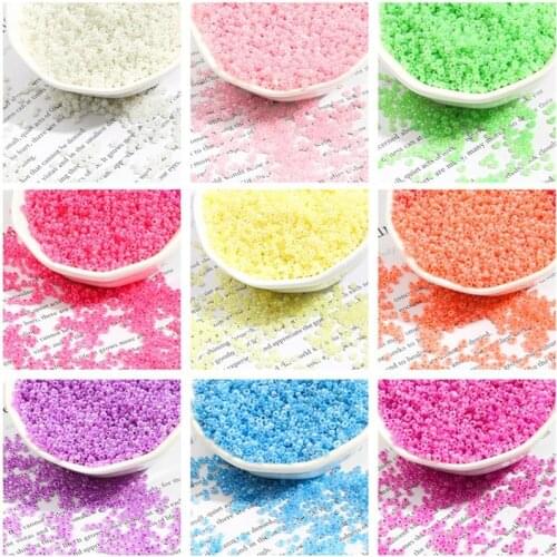 2/3mm Cream Series seed Beads Uniform Wear Resistant Solid Color Seedbead For Needle Work Jewelry DIY Making Accessories