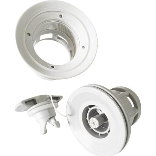 Universal Replacement Air Valve (White) & Wrench Repair Tool (Black) For Inflatable Boat Raft Rubber Dinghy Kayak