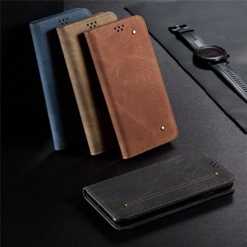Vintage Denim Wallet Card Case sFor Samsung Galaxy S20 Ultra S20 Plus Case Luxury Flip Magnetic Stand Cover Phone Case Bags Capa
