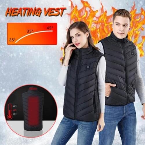 Heated Vest Men Women Electric Heated Jacket Thermal Vest Jacket Heating Vest Jacket Men Tactical Vest Veste