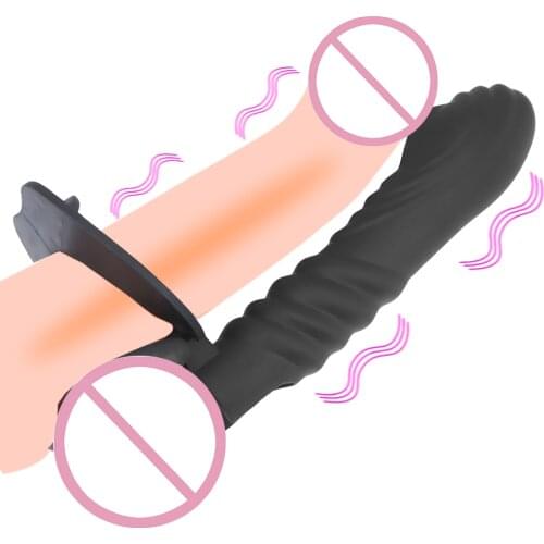 10 Frequency Strap On Dick Penis Stimulator Massager Double Penetration Anal Plug Dildo Butt Plug Vibrator Sex Toys For Couples