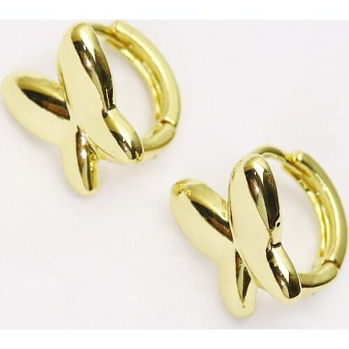 10Pairs Gold Hoop earrings Smooth Butterfly hoop earrings Gold color earrings Gift for women jewelry 51549