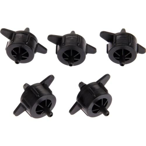 100 Pcs Plastic 4/7mm Hose Interface Landscape Plants Farm Garden 8L Fixed Steady Flow Irrigation Pressure Compensated Dripper