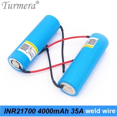 21700 battery INR21700-40T 4000mah 30A 3.6V for screwdriver shurik tool battery e-bike 21700 pack for Turmera + welding wire