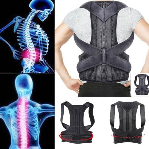 4XL Upper Back Pain Relief Posture Corrector for Men Body Shapers Shoulder Support Belt Adult Kids Spine Protector Lumbar Braces