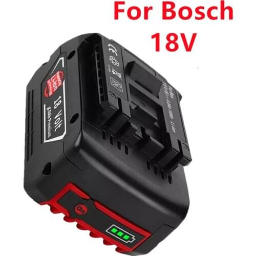 Battery 18V6000Mah Rechargeable For Bosch 18V Battery Backup 6.0Ah Portable Replacement For Bosch BAT609 Lndicator Light