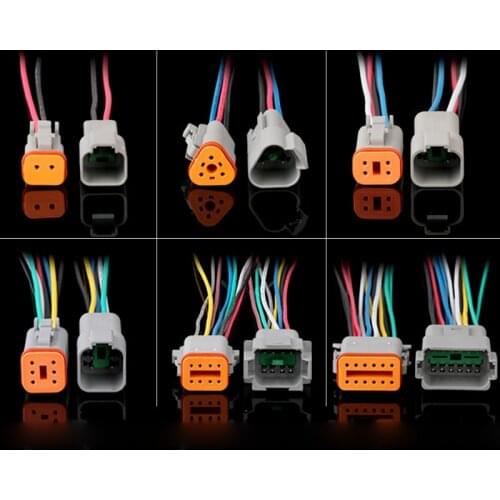 Dt06 Dt04 Automotive Waterproof Connector Male and Female Docking Plug with Wire Heavy Card Plug