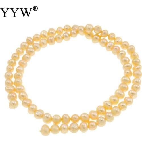 Natural Pink 4-5mm Cultured Potato Freshwater Pearl Beads Bulk Pearls Jewelry Beads Hole 0.8mm Approx 14 Inch Strand