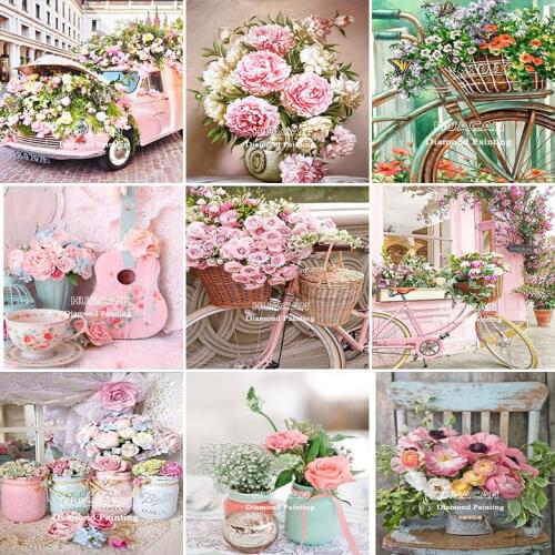 DIY Photo Custom Photo folwer Diamond Painting Rhinestones diamant painting Diamond Embroidery Beadwork Cross Stitch 5DFullSquar