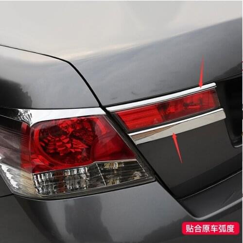 For Honda Accord 2008-2013 high-quality ABS chrome-plated taillight trim strip taillight decorative bright strip Car Accessories