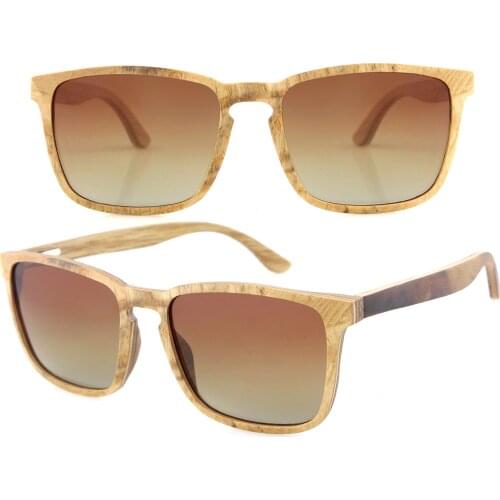 Dropshipping 2020 High Quality Engraved Custom Recycle Sunglasses Reclaimed Women Square Olive Burl Wood Laminated Sun Glasses