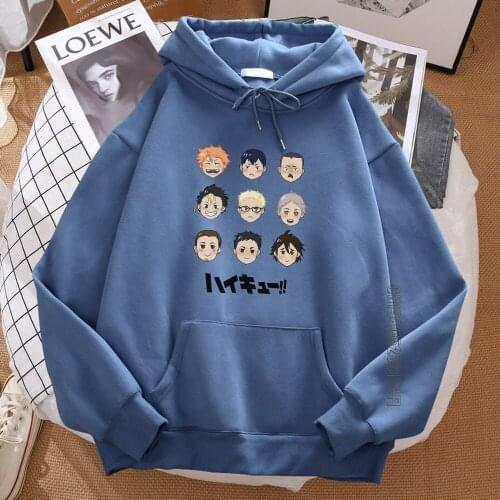Haikyuu Funny Character Comics S Women Hoody 2021 New Personal Hooded Hip Hop Fashion Hoodie Harajuku Cool Woman Hoodies Printed