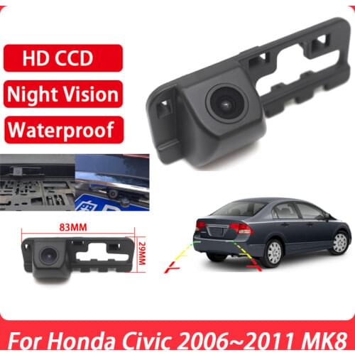 Rear View Camera CCD Full HD Car Reverse Parking camera high quality RCA For Honda Civic 2006 2007 2008 2009 2010 2011 MK8