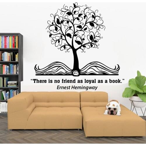 Books Wall Decal Book Is Friend Quote Education Vinyl Window Stickers Bookstore Reading Room Library Interior Decor Mural E034
