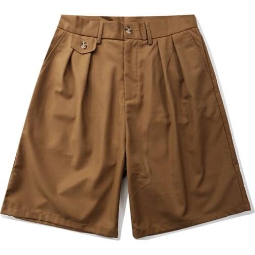 Summer Mens Shorts Korean version fashion High street Streetwear Loose Suit shorts men branded adolescent casual shorts