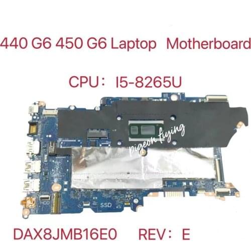 DAX8JMB16E0 Para HP ProBook 440 G6 450 G6 Laptop Motherboard CPU i5-8265U DDR4 Test Ok