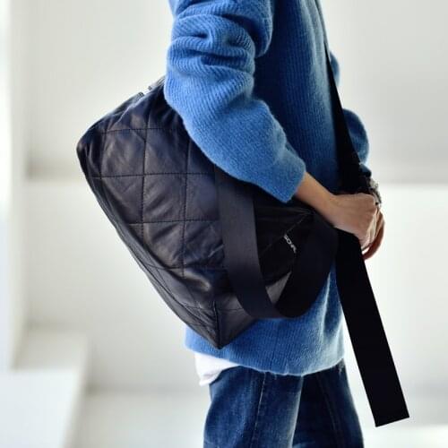 MICOCO D1531C Korean version of the personality trend handsome practical cross-body bag soft sheepskin one-shoulder bag