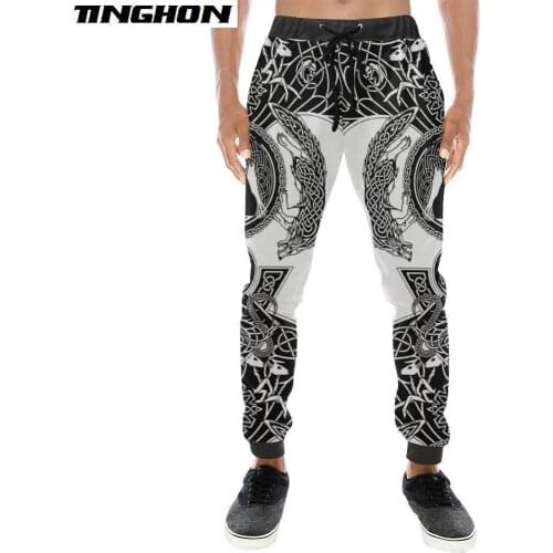 Vikings Munin Raven Tattoo 3D Printed Men Pants Harajuku Fashion Trousers Autumn Casual Joggers Pants