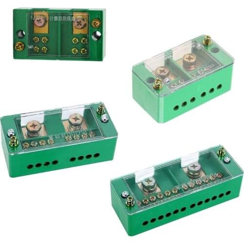 Single Phase 2-IN 4/6/812-OUT Wire Terminal Box Household Distribution Box Terminal Junction Case Holder