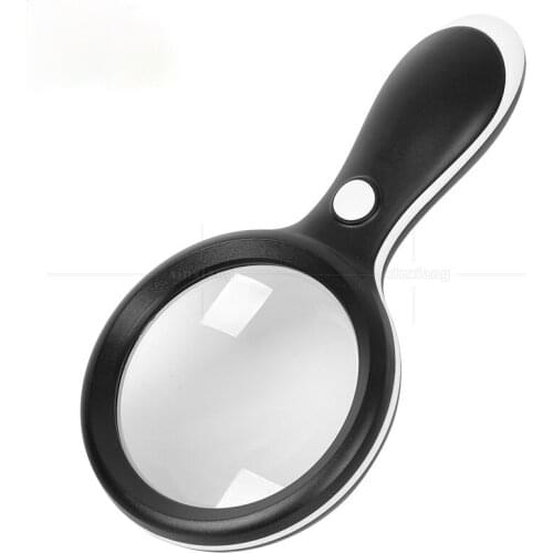 Portable Handheld Reading Magnifier 10X for Reading Books, Newspapers and Appreciating High-definition High Magnification