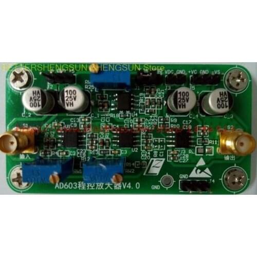 AD603 programmable amplifier module VCA VGA -20dB~60dB Gain can be adjusted manually / automatically