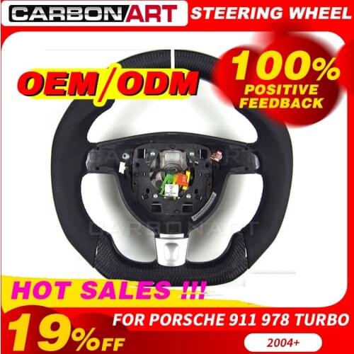 Carbon fiber steering wheel for pors-che 911 997 turbo carrera carrera s 2004
