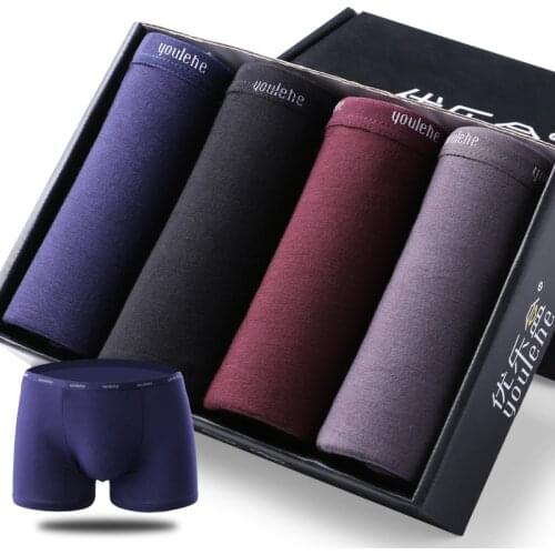 Male Panties Sexy Underwear boxers cotton boxershorts Men Cuecas Boxer Fashion Boxer Shorts Mens Underware 4pcs/lot