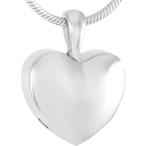 Silver Gold Rose gold Heart Memorial Jewelry Stainless Steel Ash Holder Pendant Cremation Keepsake Locket Fashion Jewelry