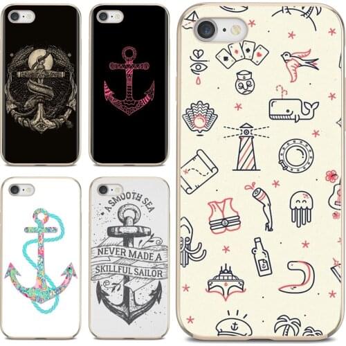 Anchor navigation Artwork Silicone Phone Case For Huawei P8 P9 P10 P20 P30 P Smart 2019 Honor Mate 9 10 20 8X 7A 7C Pro Lite