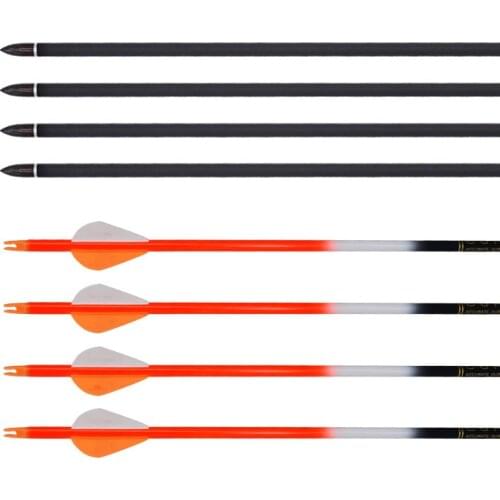 32 inches Mixed Carbon Arrow Spine 600 Outer Diameter 7.6 mm Inner diameter 6.2 mm for Recurve Bow Archery Hunting