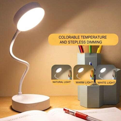 Led Eye Protection Desk Lamp Usb Rechargeable Stepless Dimming Folding Night Light Students Learn To Read Small Table Lamp Gift